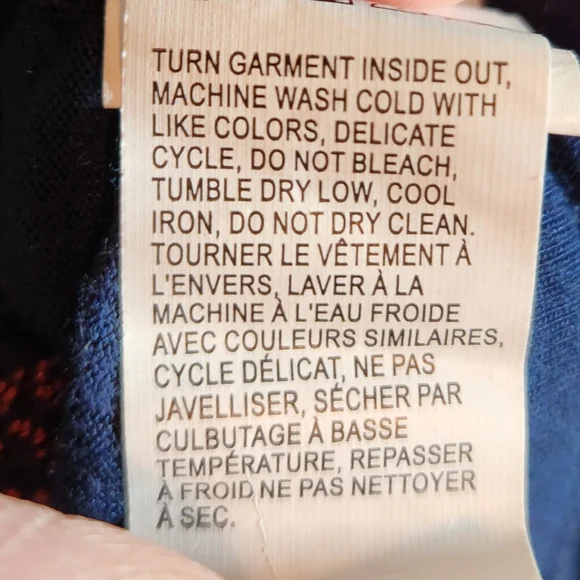 Lucky Brand Women's Embroidered Off The Shoulder 3/4 Sleeve Top Navy Size S NWT - Picture 7 of 7